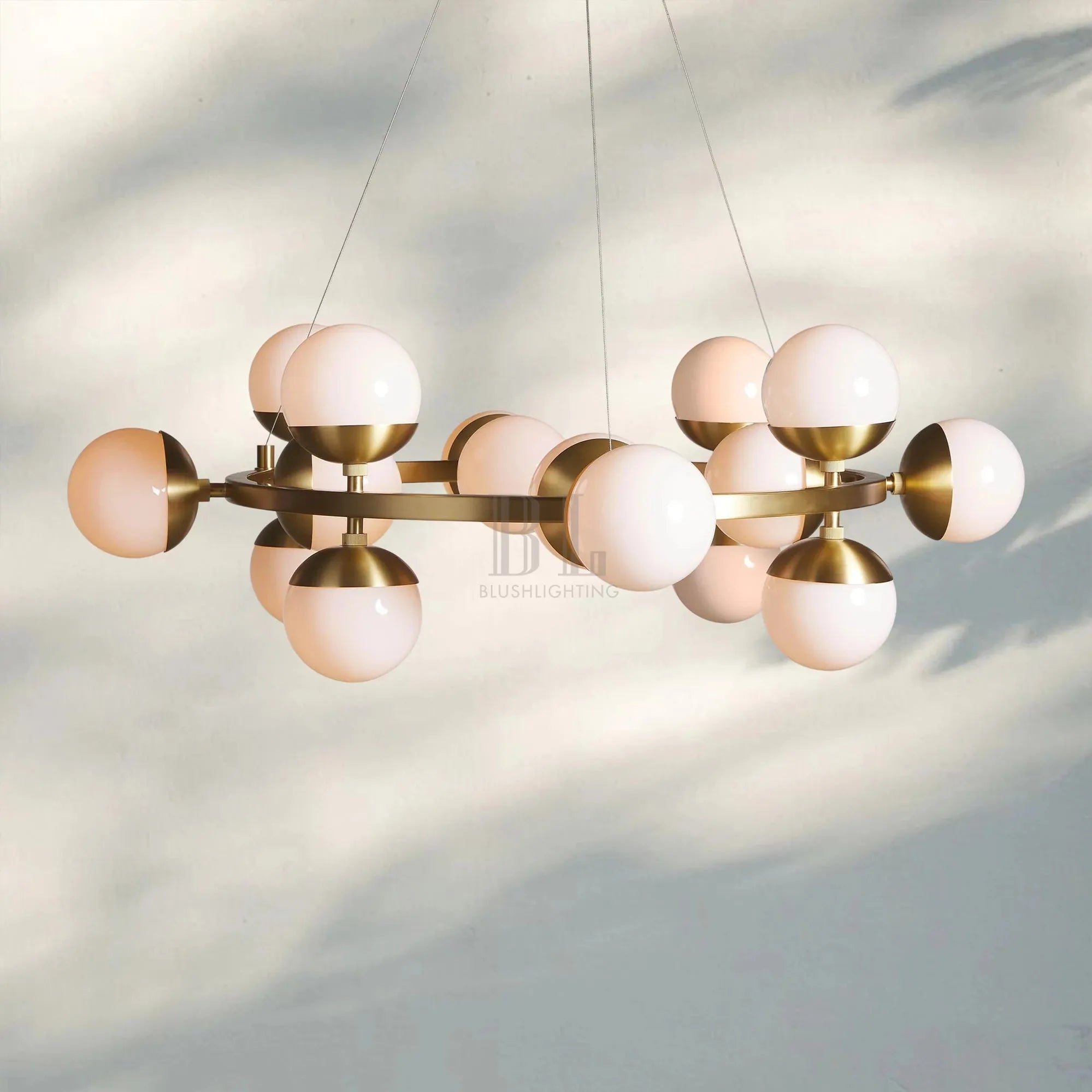 Raechelle Globe Chandelier - Blushlighting