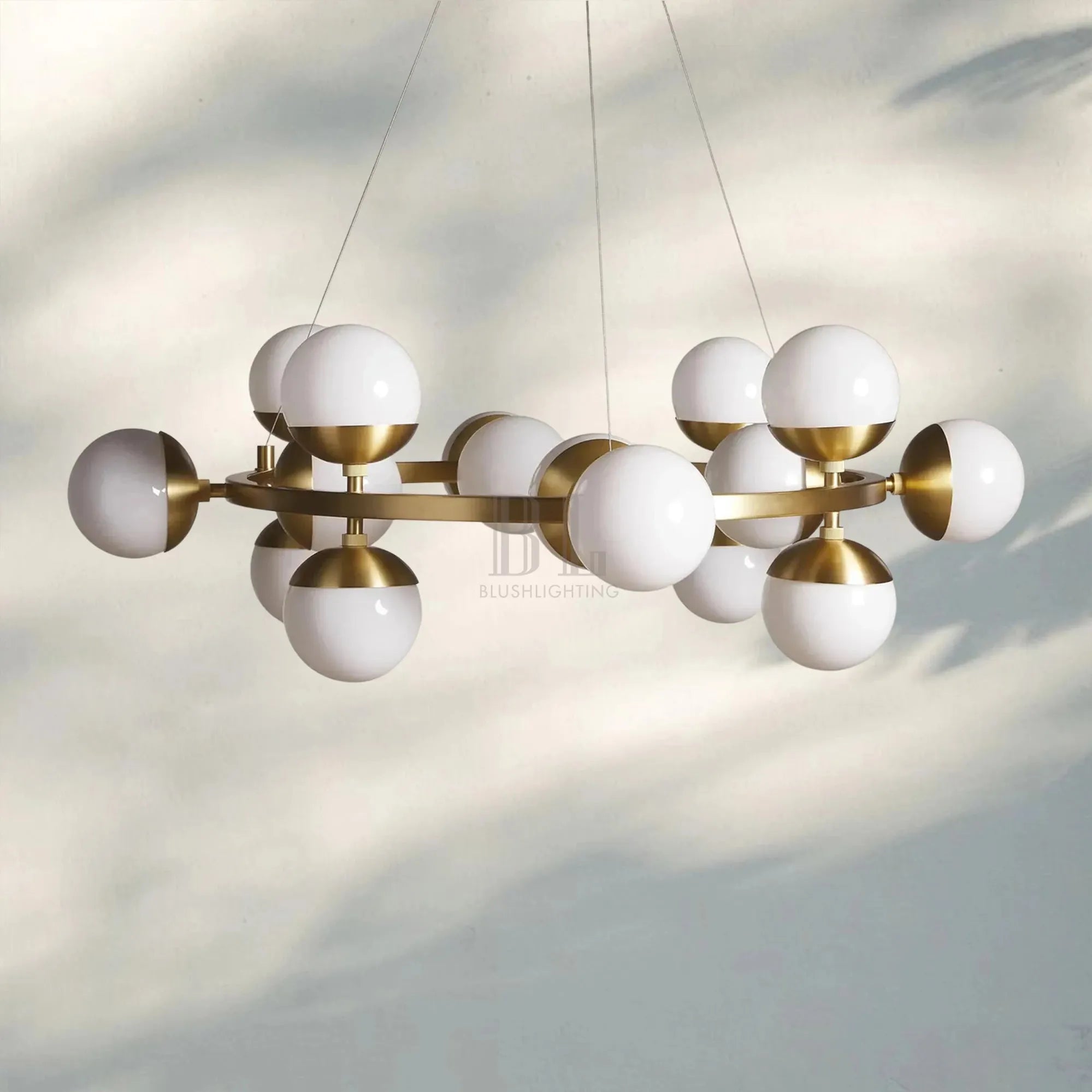 Raechelle Globe Chandelier - Blushlighting