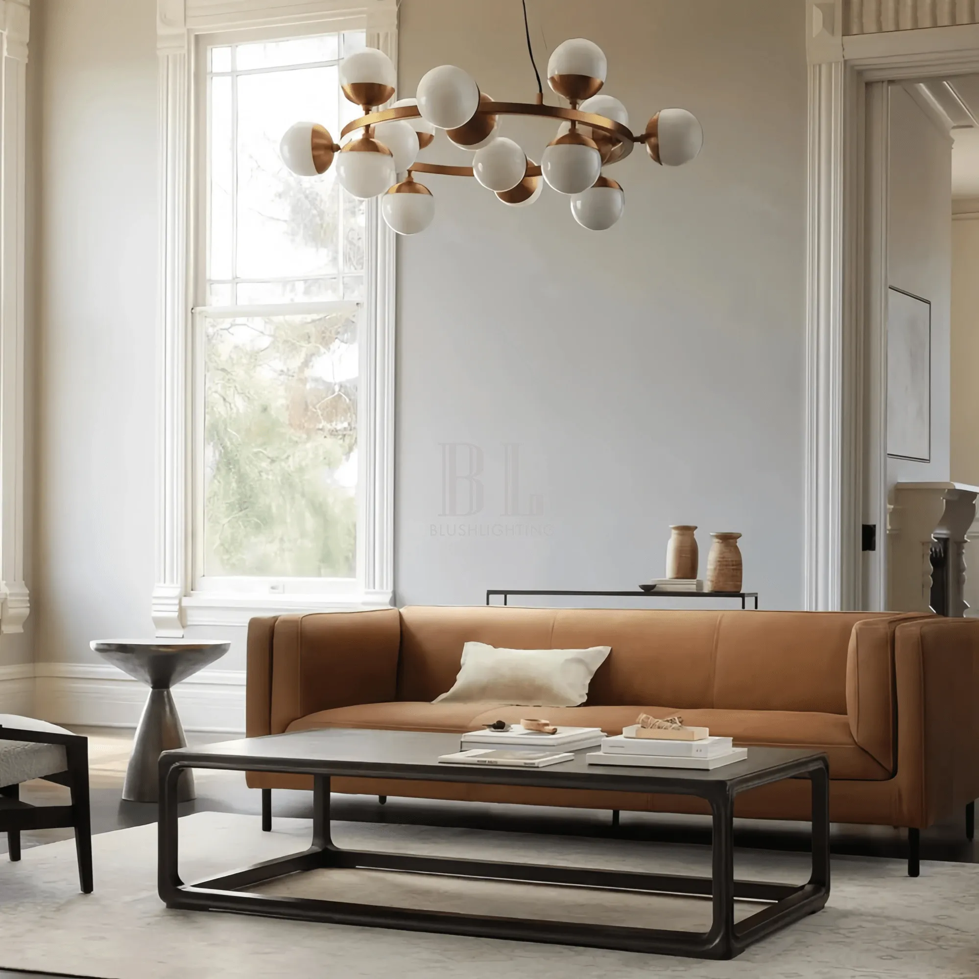 Raechelle Globe Chandelier - Blushlighting