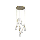 Rain 11 - Light Chandelier Pendant For Living room Family room Dining Room Bedroom - GoldBlushlighting
