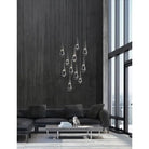 Rain 11 - Light Chandelier Pendant For Living room Family room Dining Room Bedroom - GoldBlushlighting