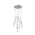 Rain 11 - Light Chandelier Pendant For Living room Family room Dining Room Bedroom - SilverBlushlighting