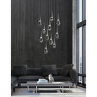 Rain 11 - Light Chandelier Pendant For Living room Family room Dining Room Bedroom - SilverBlushlighting