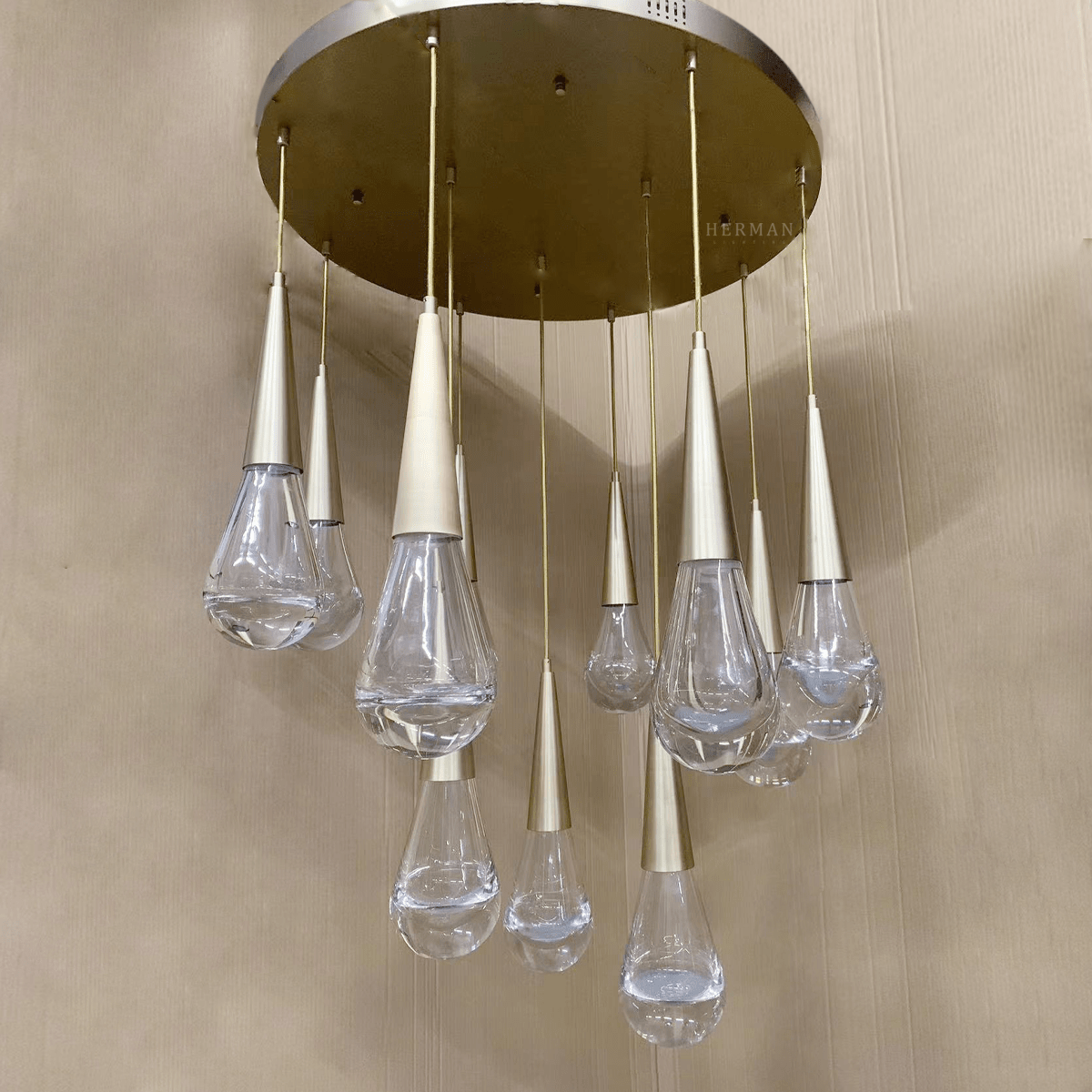 Rain 11 - Light Chandelier Pendant For Living room Family room Dining Room Bedroom - SilverBlushlighting