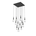 Rain 12-Light Chandelier Pendant For Living room Family room Dining Room Bedroom - SilverBlushlighting