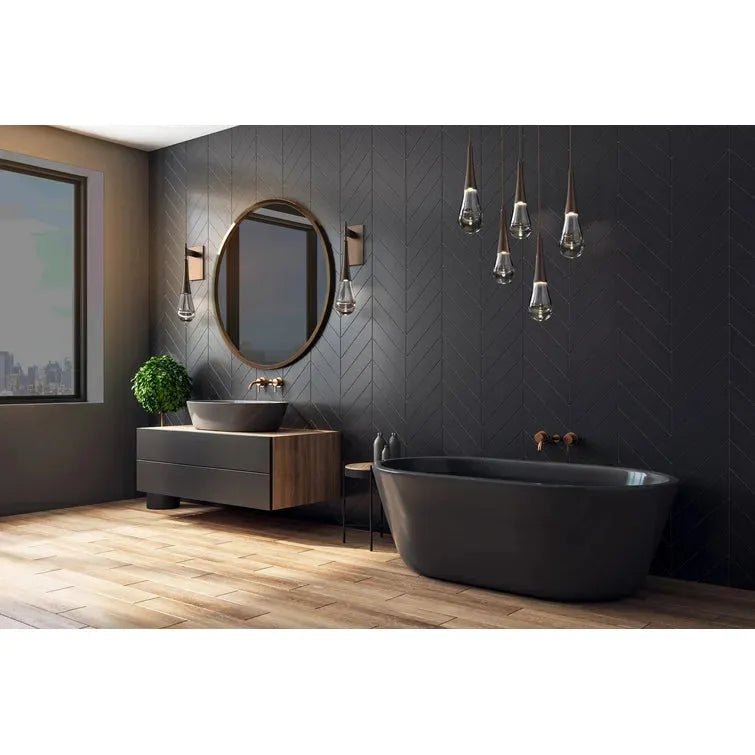 Rain 5-Light Pendant For Living Room Dining Room Bedroom bathroom - BlackBlushlighting