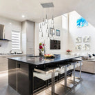 Rain 9 - Light Square Chandelier Pendant For Living room Family room Dining Room Bedroom - GoldBlushlighting