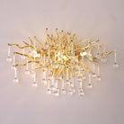 Rain Tree Crystal Teardrop Wall Sconce Gold Diameter 17"-W17" X H12.6"-Blushlighting