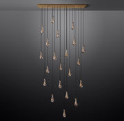 Rain Linear Modern Dining Room Chandelier Light 72"