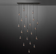 Rain Linear Modern Dining Room Chandelier Light 72"