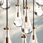 Raindrop Glass Linear Chandelier 54'' 72''-