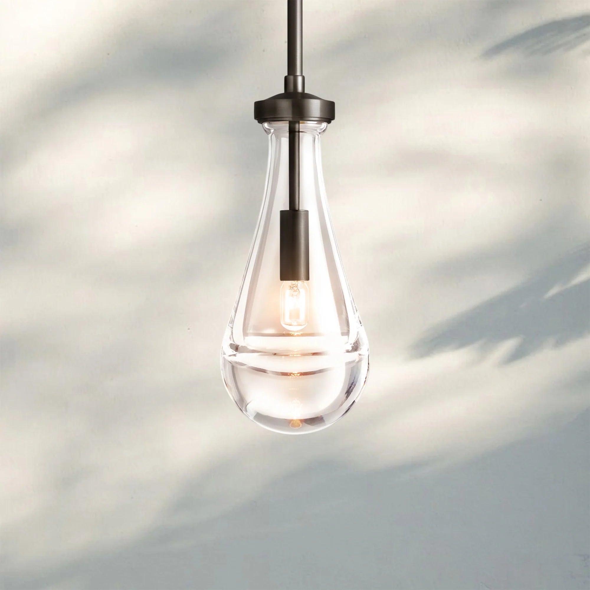 Raindrop Pendant Rod & Cord-Pendant Light For Bedroom,Pendant Light For dining room-Matte Black-Rod-Blushlighting