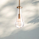 Raindrop Pendant Rod & Cord-Pendant Light For Bedroom,Pendant Light For dining room-Lacquered Brass-Rod-Blushlighting
