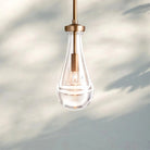 Raindrop Pendant Rod & Cord-Pendant Light For Bedroom,Pendant Light For dining room-Lacquered Brass-Rod-Blushlighting
