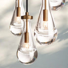 Raindrop Round Chandelier Modern Luxury Glass Chandelier For Living Room-