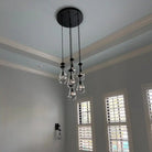 Raindrop Round Chandelier Modern Luxury Glass Chandelier For Living Room-Blushlighting