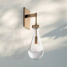 Raindrop Sconce Rod & Cord-wall sconce for bedroom,wall sconce for dining room,wall sconce for stairways,wall sconce for foyer,wall sconce for bathrooms,wall sconce for kitchen,wall sconce for living room-Vintage Brass-Rod-Blushlighting