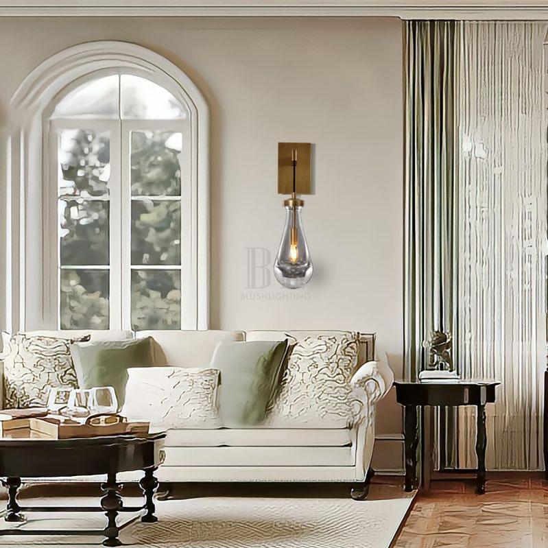 Raindrop Sconce Rod & Cord-wall sconce for bedroom,wall sconce for dining room,wall sconce for stairways,wall sconce for foyer,wall sconce for bathrooms,wall sconce for kitchen,wall sconce for living room-Blushlighting