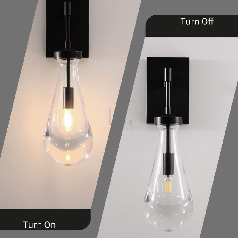 Raindrop Sconce Rod & Cord-wall sconce for bedroom,wall sconce for dining room,wall sconce for stairways,wall sconce for foyer,wall sconce for bathrooms,wall sconce for kitchen,wall sconce for living room-Blushlighting