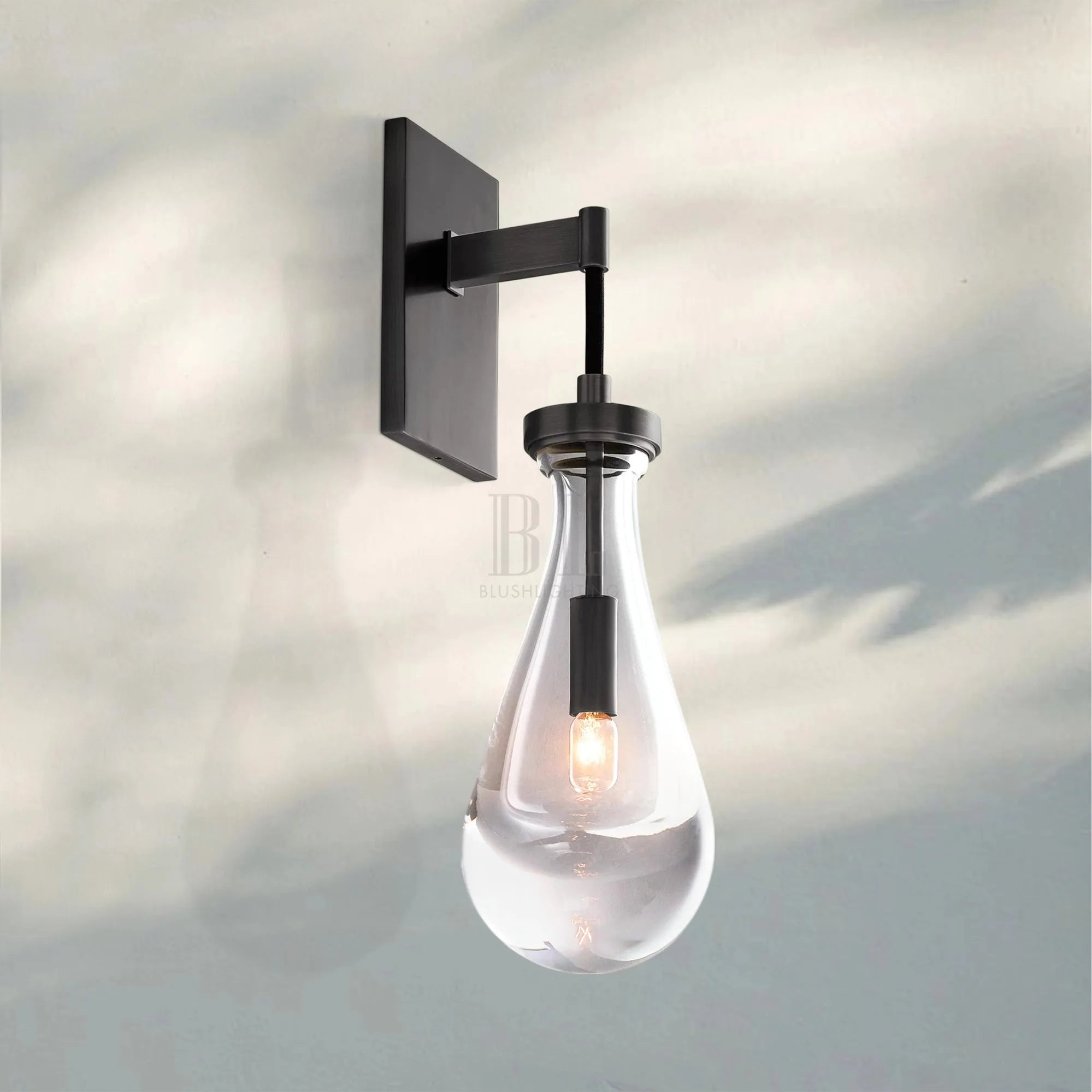 Raindrop Sconce Rod & Cord-wall sconce for bedroom,wall sconce for dining room,wall sconce for stairways,wall sconce for foyer,wall sconce for bathrooms,wall sconce for kitchen,wall sconce for living room-Blushlighting