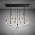 Raindrop - Shaped Island Pendant Lamp - 9 Lamps - BlackBlushlighting
