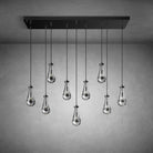 Raindrop - Shaped Island Pendant Lamp - 9 Lamps - BlackBlushlighting