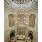 Rainfall Glass Gem Stone Chandelier-Chandelier-Blushlighting-Blushlighting