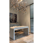 Rainfall Glass Gem Stone Chandelier-Chandelier-Blushlighting-Blushlighting