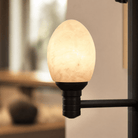 Ramo Alabaster Large Black Chandelier - D640×H730Blushlighting