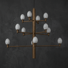 Ramo Brass Living Room Chandelier - D640×H730Blushlighting