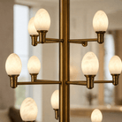 Ramo Brass Living Room Chandelier - D640×H730Blushlighting