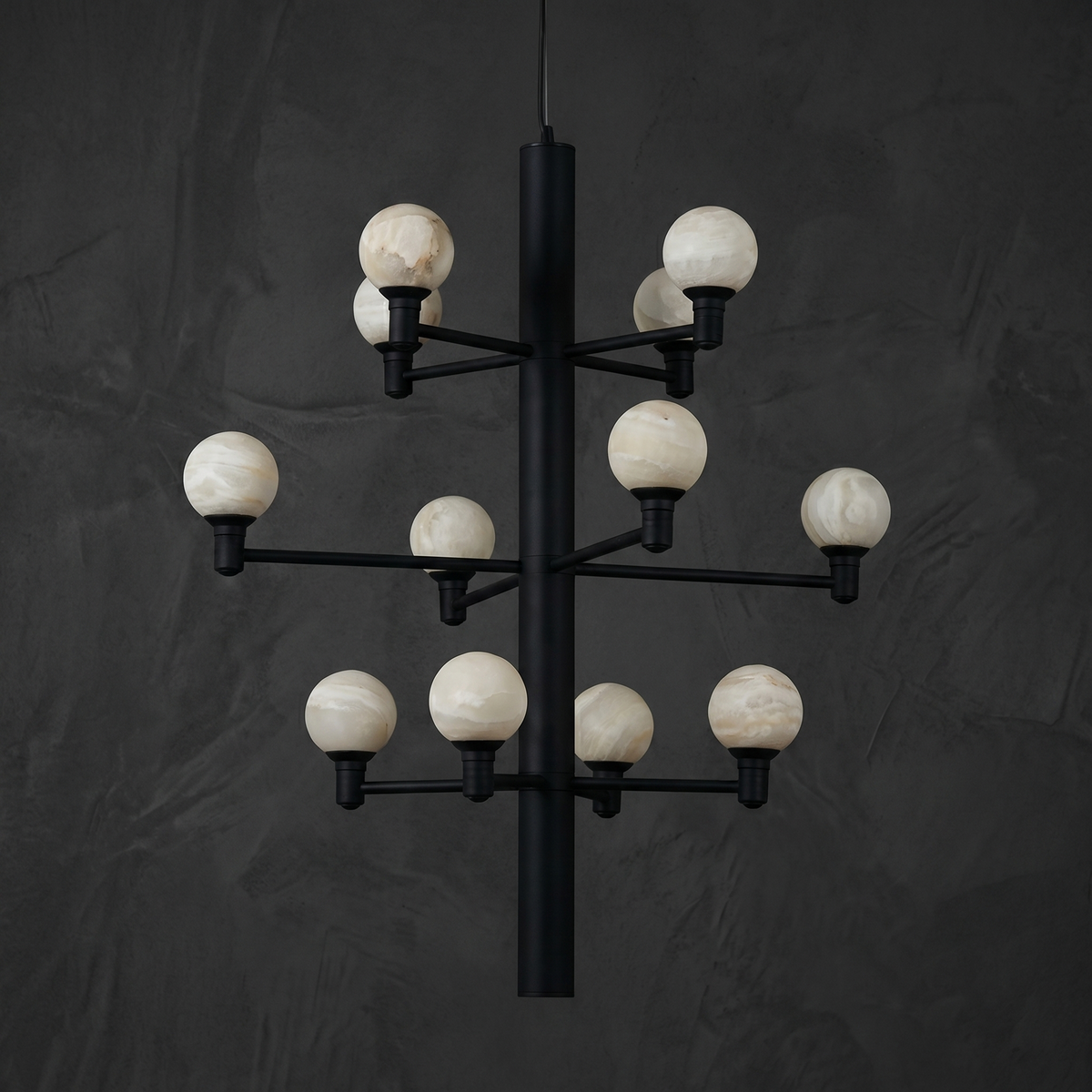 Chandelier in a dining room