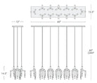 Ranti Linear Chandelier - Blushlighting