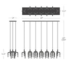 Ranti Linear Chandelier - Blushlighting