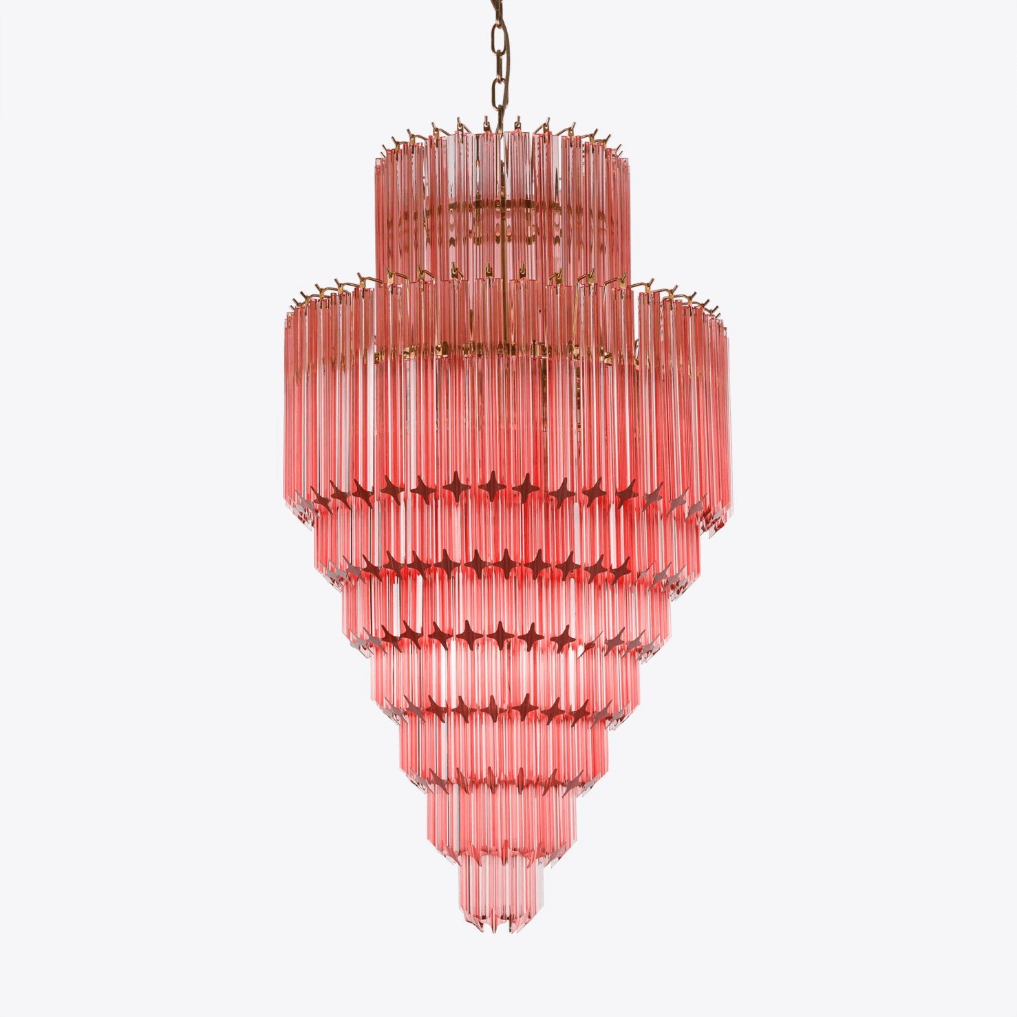 Raphael Murano Chandelier - ∅ 23.6″ x H 44.5″PinkBlushlighting