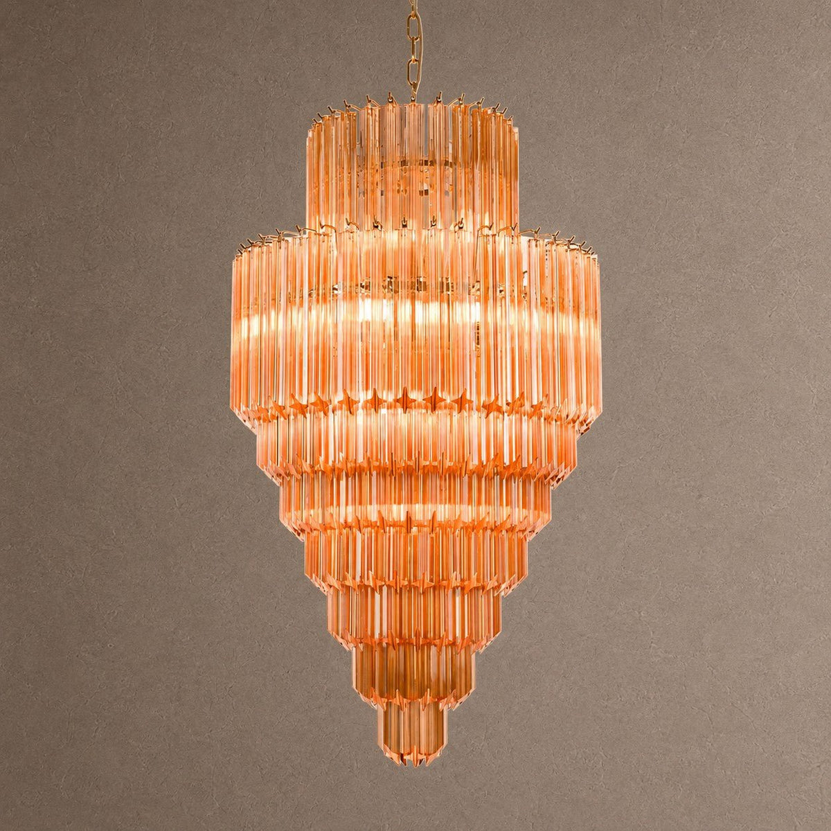 Raphael Tiered Chandelier - ∅ 23.6″ x H 44.5″PinkBlushlighting
