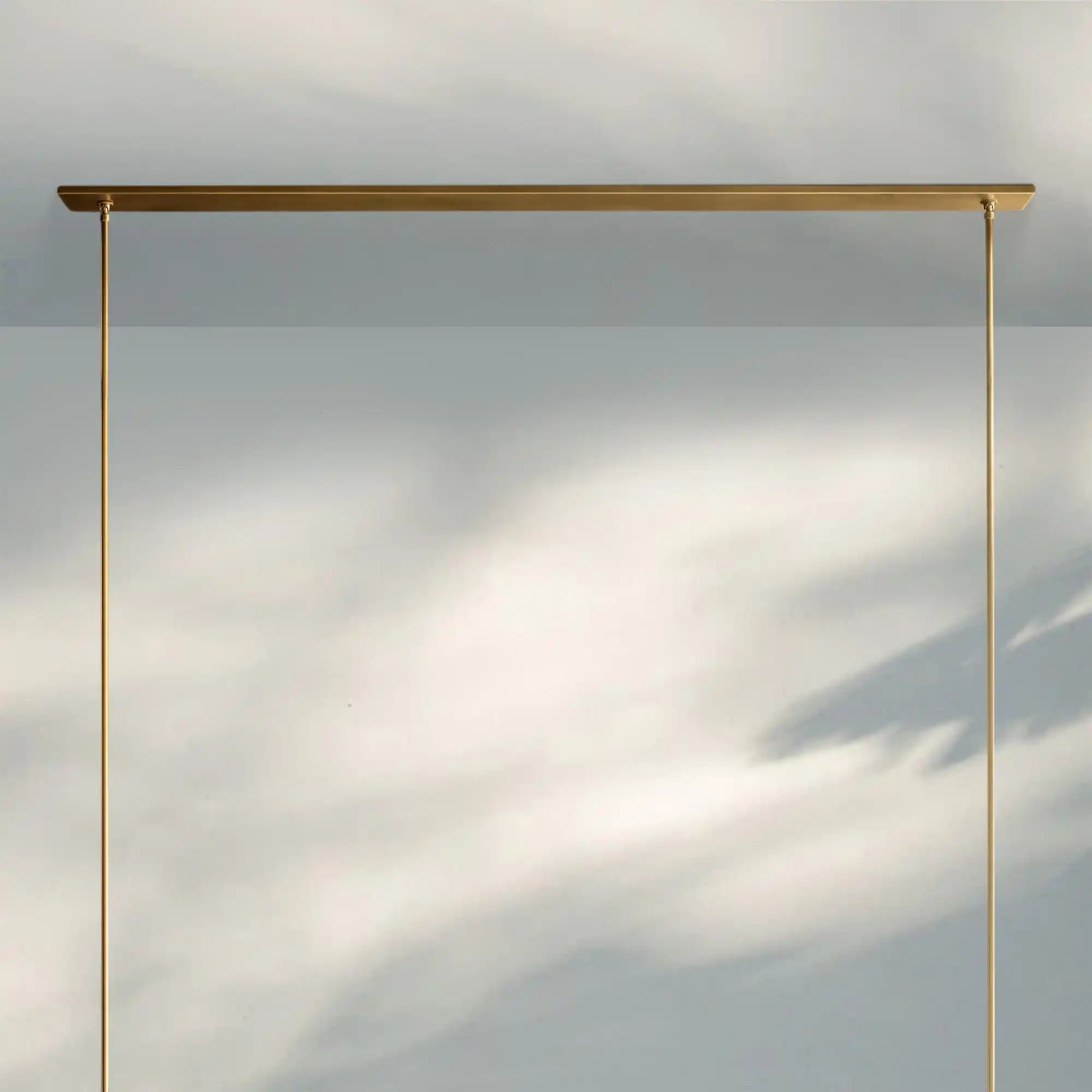 Ravalla Linear Milk Glass Chandelier 59'' 71'' - Blushlighting