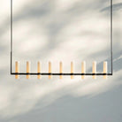 Ravalla Linear Milk Glass Chandelier 59'' 71'' - Blushlighting