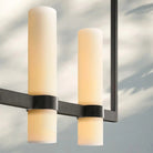 Ravalla Linear Milk Glass Chandelier 59'' 71'' - Blushlighting