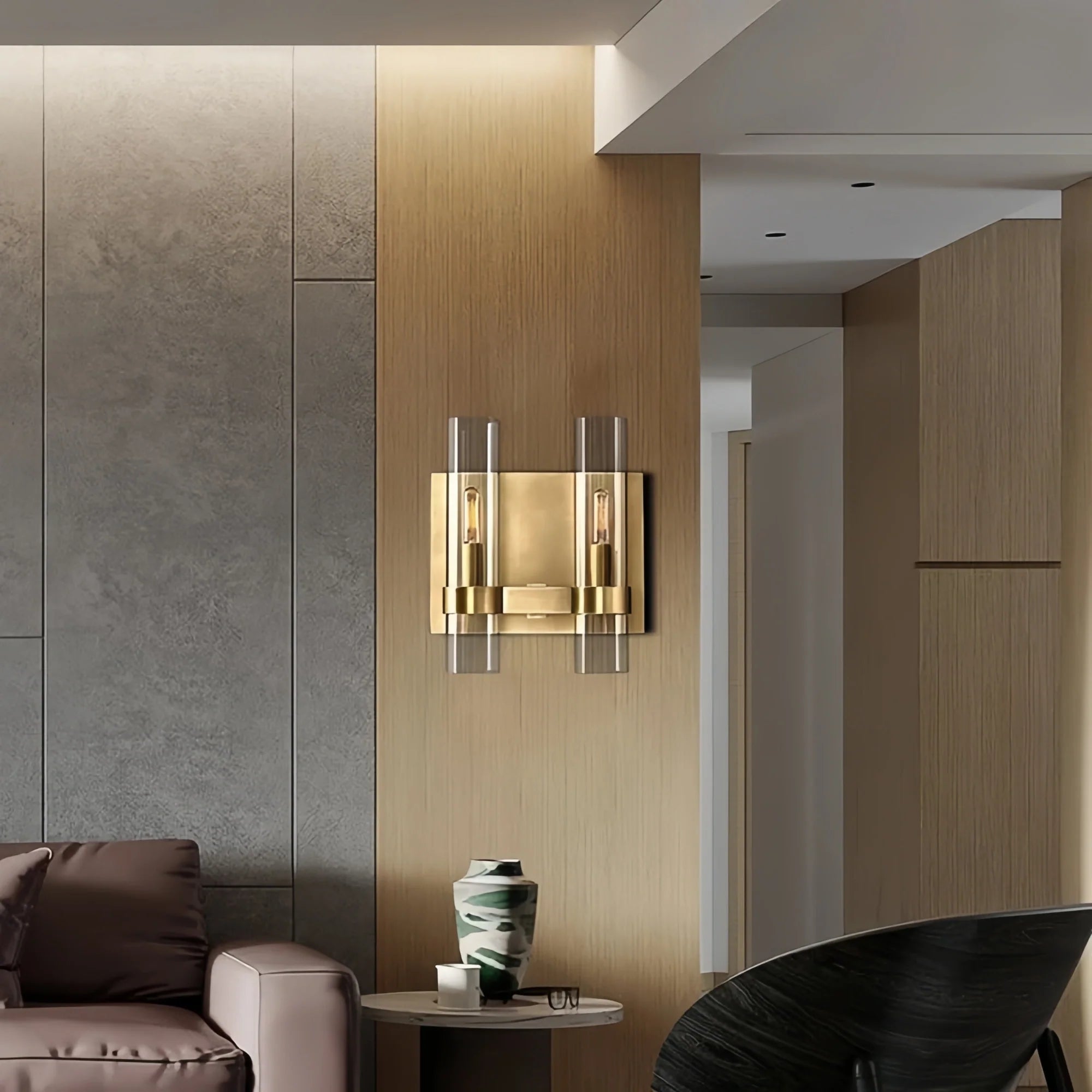 Ravella Glass Double Wall Sconce-