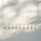 Ravella Glass Linear Chandelier-71''-Brass-