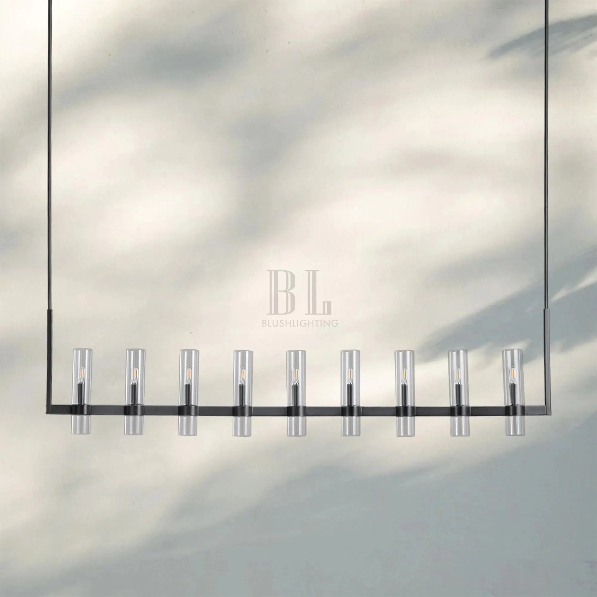 Ravella Glass Linear Chandelier-