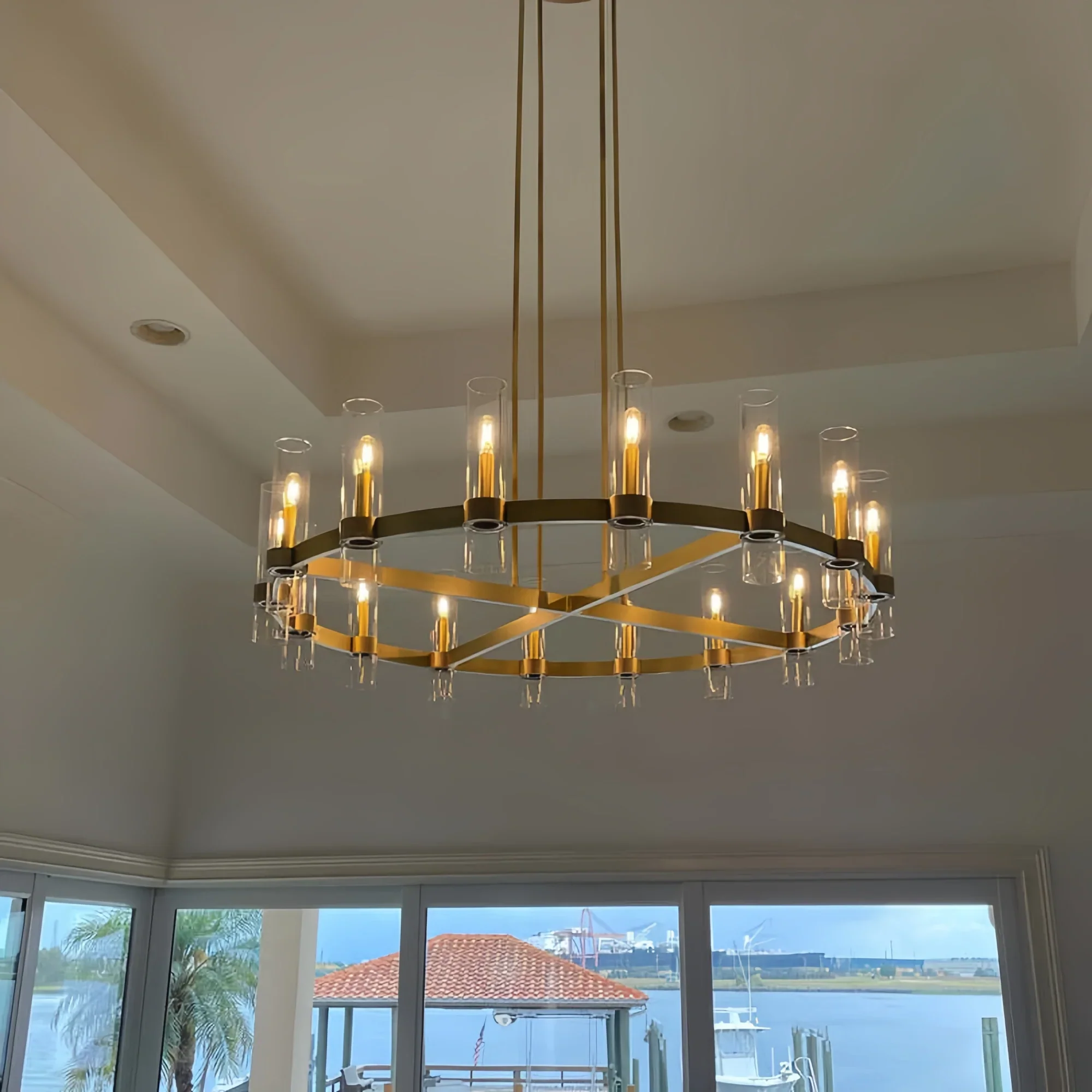 Ravella Glass Round Chandelier-