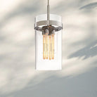 Ravella Modern Blown Glass Pendant Light 8" 10" 12"-12''-Polished Nickel-