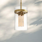Ravella Modern Blown Glass Pendant Light 8" 10" 12"-12''-Lacquered Burnished Brass-