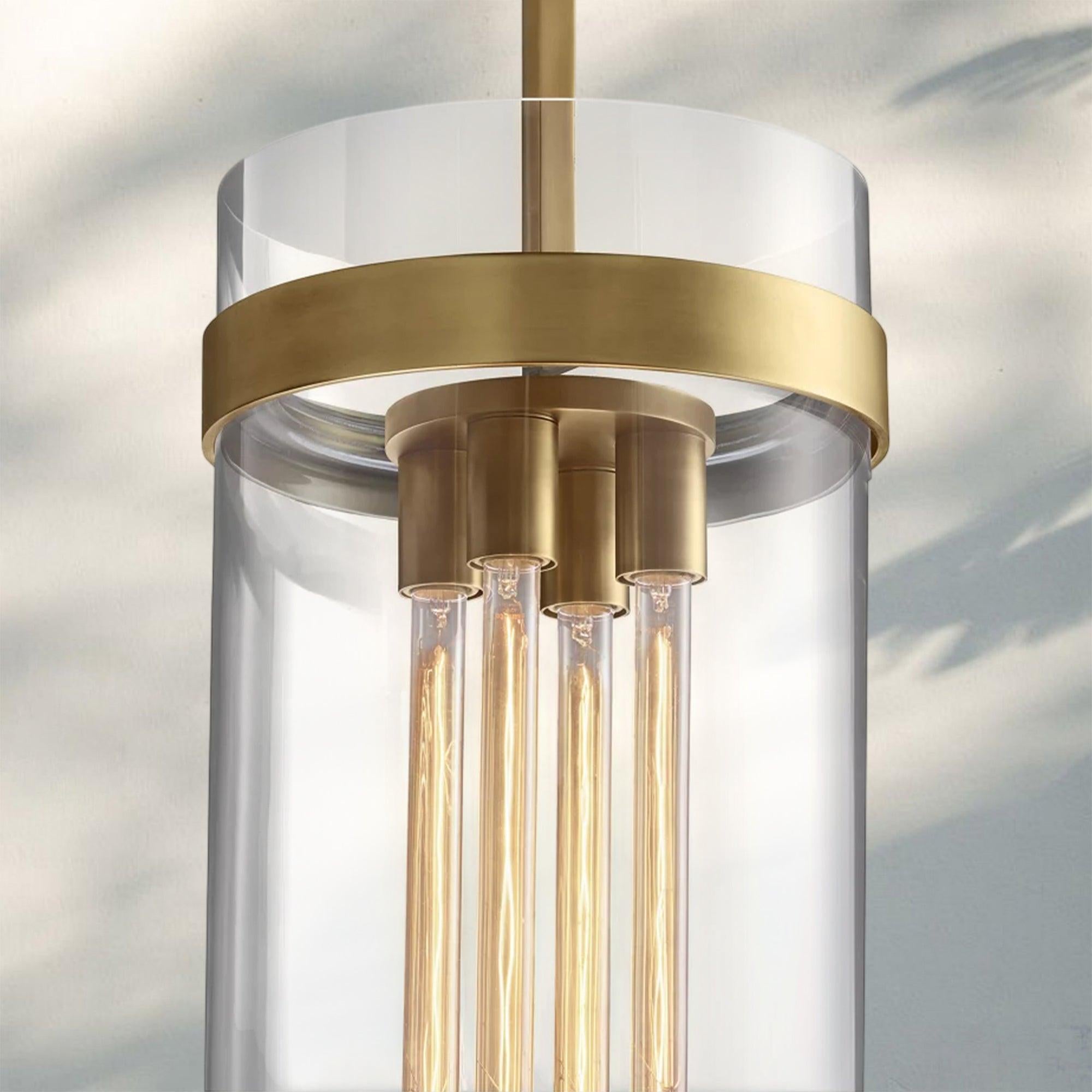 Ravella Modern Blown Glass Pendant Light 8" 10" 12"-