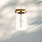 Ravella Modern Blown Glass Pendant Light 8" 10" 12"-10''-Lacquered Burnished Brass-