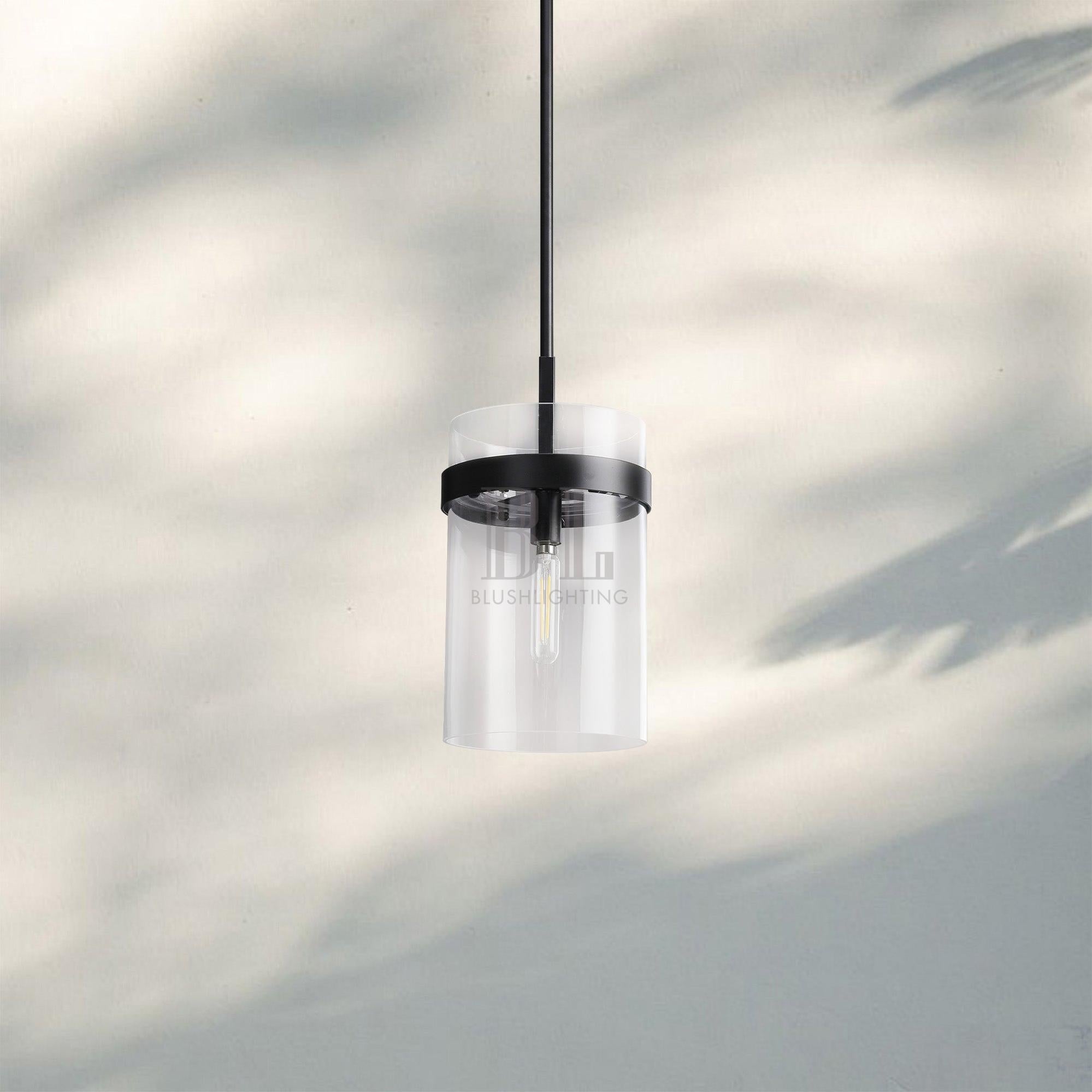 Ravella Modern Blown Glass Pendant Light 8" 10" 12"-