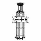 Rayonne Art Deco Chandelier - Ø 35.4″ × H 72″Black & WhiteBlushlighting