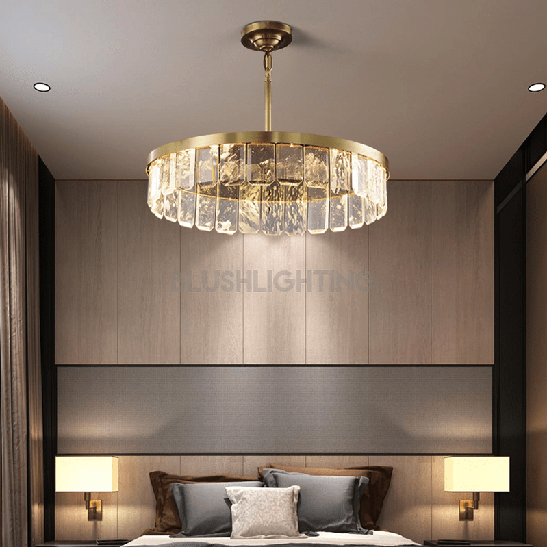 Rebecca Postmodern Crystal Chandelier - D 33.46"*H 5.12"Blushlighting